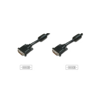 Кабель мультимедійний DVI M to DVI M 3.0m 24+1pin 2560x1600 30Hz black Digitus (AK-320101-030-S)