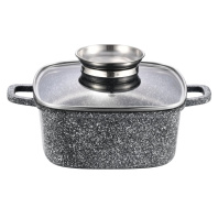 Каструля Gusto квадратна покриття Ceramic Snow 3,5 л (GT-2704-22)