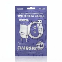 Зарядний пристрій Remax Kiddy Series 12W White with AM/Type-C (6954851218227)