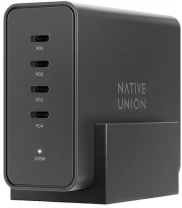 Зарядний пристрій Native Union Fast GaN Charger PD 140W Desktop Black (FAST-PD140-BLK-EU) Зарядний пристрій Native Union Fast GaN Charger PD 140W Desktop Black (FAST-PD140-BLK-EU)