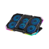 Підставка до ноутбука IceCoorel 14-18", 4*95mm 1200 RPM + 2*70mm 2500 RPM, 2*USB, 400x260x30mm, RGB (N6) Підставка до ноутбука IceCoorel 14-18", 4*95mm 1200 RPM + 2*70mm 2500 RPM, 2*USB, 400x260x30mm, RGB (N6)
