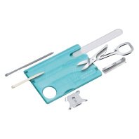 Мультитул Victorinox SwissCard NailCare Transparent Blue (0.7240.T21)
