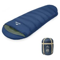 Спальний мішок Naturehike з капюшоном MJ600 CNK2300SD014, темно-блакитний (6976507663977)
