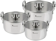 Набір каструль Bergner MasterPro Smart 3.14L/ 6.5L/ 11.6L (BGMP-2145) Набір каструль Bergner MasterPro Smart 3.14L/ 6.5L/ 11.6L (BGMP-2145)