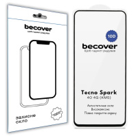 Скло захисне BeCover 10D Tecno Spark 40 4G (KM5) Black (714923) Скло захисне BeCover 10D Tecno Spark 40 4G (KM5) Black (714923)