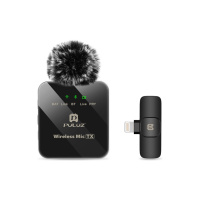 Мікрофон Puluz для iPhone/iPad 8-контактний приймач Black (PU645B) Мікрофон Puluz для iPhone/iPad 8-контактний приймач Black (PU645B)