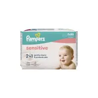 Дитячі вологі серветки Pampers Sensitive 2 x 80 шт(160 шт) (8006530135252) Дитячі вологі серветки Pampers Sensitive 2 x 80 шт(160 шт) (8006530135252)