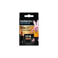 Батарейка Duracell Optimum AA лужні 4 шт. в упаковці (5015595) Батарейка Duracell Optimum AA лужні 4 шт. в упаковці (5015595)