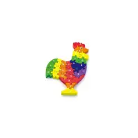 Пазл Viga Toys дерев'яний Півник по літерах (55244N) Пазл Viga Toys дерев'яний Півник по літерах (55244N)