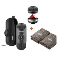 Портативна кавоварка Wacaco Nanopresso + адаптер для капсул та рушники бариста (NanopressoSet1)