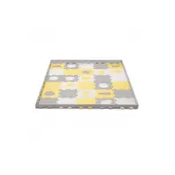 Дитячий килимок Kinderkraft Luno Shapes Yellow 30 елементів (5902533919338)