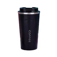 Термокружка Merlion MugCoffe 500 мл з відкидною кришкою, чорна (MugCoffe-500Black)