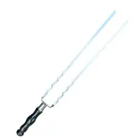 Шампур Metalzavod Подвійний 630х12х3мм чорний (DBL-SHMP-DR-630x12x3-BL)