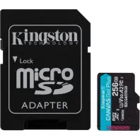 FLASH пам'ять Kingston Canvas Go Plus Class 10 UHS-I U3 V30 A2 Micro SDXC 256GB with adapter  (SDCG4/256GB)
