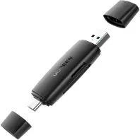 Зчитувач флеш-карт Ugreen USB-C + USB to TF/SD 3.0 CM304 black (80191) Зчитувач флеш-карт Ugreen USB-C + USB to TF/SD 3.0 CM304 black (80191)