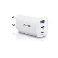 Зарядний пристрій Choetech 2xUSB-C + 1xUSB PD65W GaN (PD9006)