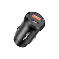 Автомобільний зарядний пристрій Essager Gyroscope Mini Charger 30W Black  (ECCAC-TL01)