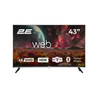 Телевізор DLED 2E 43A07KUW (Smart TV, Wi-Fi, 3840x2160)