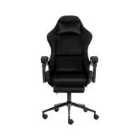 Крісло ігрове GT Racer X-2338 Black (X-2338 Fabric Black/Black Suede) Крісло ігрове GT Racer X-2338 Black (X-2338 Fabric Black/Black Suede)