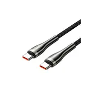 Дата кабель USB-C to USB-C 2.0m 5A nylon braided black Vention (CTYBH) Дата кабель USB-C to USB-C 2.0m 5A nylon braided black Vention (CTYBH)