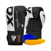 Боксерські рукавички RDX F4 Boxing Sparring Gloves Hook & Loop White/Black 12 унцій (BGR-F4B-12OZ) Боксерські рукавички RDX F4 Boxing Sparring Gloves Hook & Loop White/Black 12 унцій (BGR-F4B-12OZ)