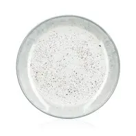 Тарілка Ardesto Siena, 19см, порцеляна, біло-сірий (AR2919SW)