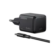Зарядний пристрій Ugreen X517 USB-C PD25W GaN + cable USB-C to USB-C 1.0m black (75103) Зарядний пристрій Ugreen X517 USB-C PD25W GaN + cable USB-C to USB-C 1.0m black (75103)