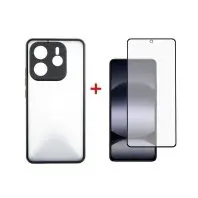 Чохол до мобільного телефона Dengos Kit Xiaomi Redmi Note 14 case Matte + glass (Black) (DG-KM-127) Чохол до мобільного телефона Dengos Kit Xiaomi Redmi Note 14 case Matte + glass (Black) (DG-KM-127)