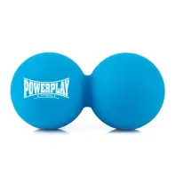 Масажний м'яч PowerPlay PP-4355 Silicone Lacrosse Peanut Ball (6.3х12.6см) Синій (PP-4355_Blue)