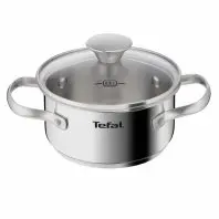 Каструля Tefal Minis, з кришкою,1л, нержавіюча сталь, скло (H8743155) Каструля Tefal Minis, з кришкою,1л, нержавіюча сталь, скло (H8743155)