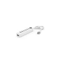 Концентратор Voltronic USB 2.0 to 7xUSB with power switch white (YT-H7S-W)