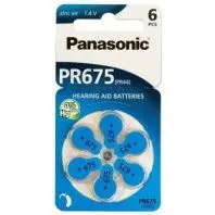 Батарейка Panasonic PR44 / PR675 (1.4V) * 6 (PR-675H/6LB)
