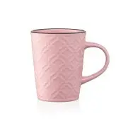 Чашка Ardesto Relief 320 мл Pink (AR3474P) Чашка Ardesto Relief 320 мл Pink (AR3474P)