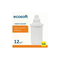 Картридж для фільтра глечика Ecosoft 02054 К-т для глечиків універсальний 12шт 1 (4820056802054) Картридж для фільтра глечика Ecosoft 02054 К-т для глечиків універсальний 12шт 1 (4820056802054)