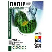 Фотопапір ColorWay A4 220г Glossy 50ст. (PGD220050A4) Фотопапір ColorWay A4 220г Glossy 50ст. (PGD220050A4)