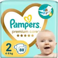 Підгузки Pampers Premium Care Розмір 2 (4-8 кг) 88 шт (8006540857717) Підгузки Pampers Premium Care Розмір 2 (4-8 кг) 88 шт (8006540857717)