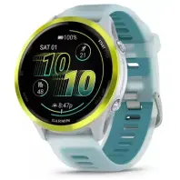 Смарт годинник Garmin Forerunner 570 - 47mm Amp Yellow Aluminum with Translucent Whitestone/Turquoise Band  (010-02971-01)
