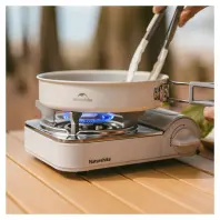 Портативна газова плитка Naturehike CNK2350CF016, біла (6927595754627) Портативна газова плитка Naturehike CNK2350CF016, біла (6927595754627)