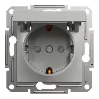 Розетка Schneider Electric ASFORA з кришкою, алюміній (EPH3100161) Розетка Schneider Electric ASFORA з кришкою, алюміній (EPH3100161)