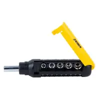 Викрутка Sigma з реверсом + насадки торцеві та біти 1/4" 13шт CrV (4001931)