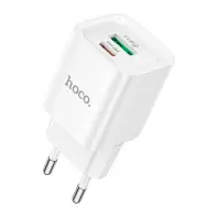 Зарядний пристрій Hoco C147A Charm QC3.0 PD 20W White (6942007630276) Зарядний пристрій Hoco C147A Charm QC3.0 PD 20W White (6942007630276)
