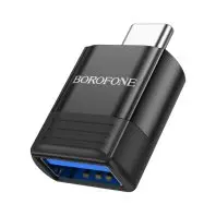 Перехідник BV18 USB to USB-C M USB3.0 Black BOROFONE (6941991104015) Перехідник BV18 USB to USB-C M USB3.0 Black BOROFONE (6941991104015)