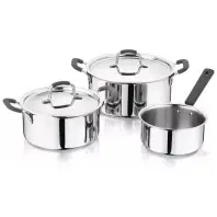 Набір посуду MasterPro Foodies collection 2 каструлі та ківш 16/20/24 см (BGEU-5539) Набір посуду MasterPro Foodies collection 2 каструлі та ківш 16/20/24 см (BGEU-5539)