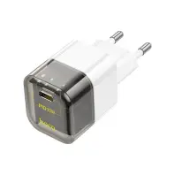 Зарядний пристрій Hoco C125A Transparent 20W Black  (6931474798336)