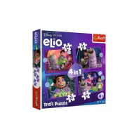 Пазл Trefl Disney Elio Позаземні місії 4 в 1 (35, 48, 54, 70) (5900511346657)