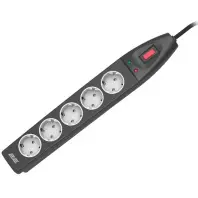 Мережевий фільтр 2E SP515M10BK 5/10m Black (2E-SP515M10BK)