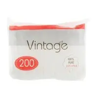 Ватні палички Vintage в поліетиленовій упаковці 200 шт. (4820164151587)