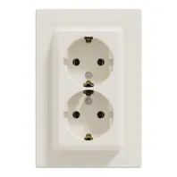 Розетка Schneider Electric ASFORA із заземленням подвійна крем 16А (EPH9900123) Розетка Schneider Electric ASFORA із заземленням подвійна крем 16А (EPH9900123)