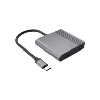 Концентратор Cablexpert USB-C 4-in-1 2xHDMI + 1xUSB 3.2 + 1xUSB-C PD 85W (A-CM-COMBO3-04)
