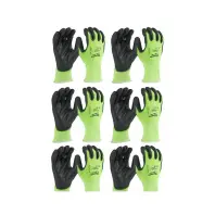 Захисні рукавички Milwaukee Hi-Vis Cut розмір M/8, 12 пар (4932492914) Захисні рукавички Milwaukee Hi-Vis Cut розмір M/8, 12 пар (4932492914)